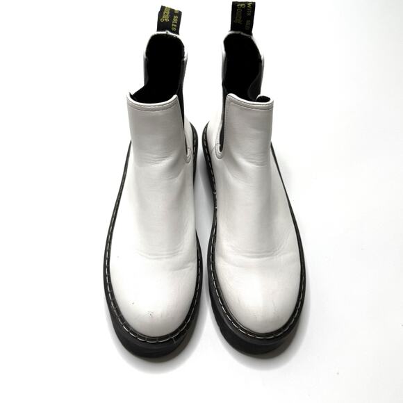 SHE & IN Boots Women Size 7.5-8 (38) Quad Platform White Ankle BOOTS Airwair - Picture 5 of 10